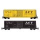 50′ Combination Plug and Sliding Door Boxcar 2-Pack - Ready to Run -- Akron, Canton & Youngstown 2500 (yellow) 2462 (black), N