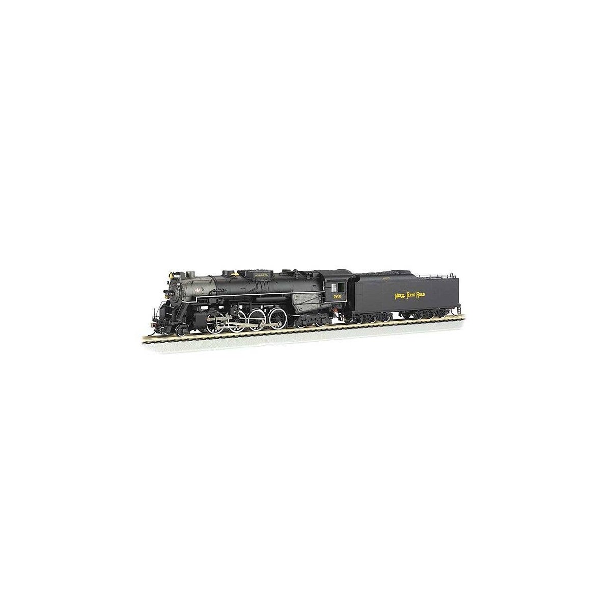 2-8-4 Berkshire w/Sound & DCC -- Nickel Plate Road 765 (Railfan Version, black, graphite), HO, Bachmann Industries 52401