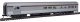 85′ Budd Baggage-Lounge - Ready to Run -- Pennsylvania Railroad (silver, Tuscan), HO, WalthersMainline 30056
