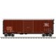 P-S PS-1 40` Boxcar w/8` Door - Ready to Run - Master -- Chicago & North Western 701365 (Patched Ex-RI, Boxcar Red, silver, blac