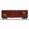 P-S PS-1 40` Boxcar w/8` Door - Ready to Run - Master -- Chicago & North Western 701365 (Patched Ex-RI, Boxcar Red, silver, blac