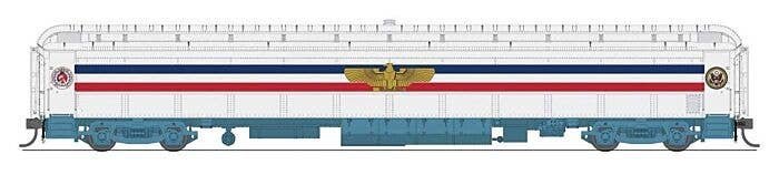 80′ PRR P70 Coach - Ready to Run -- American Freedom Train (1947 Scheme, white, red, blu, HO, Broadway Limited Imports 9733