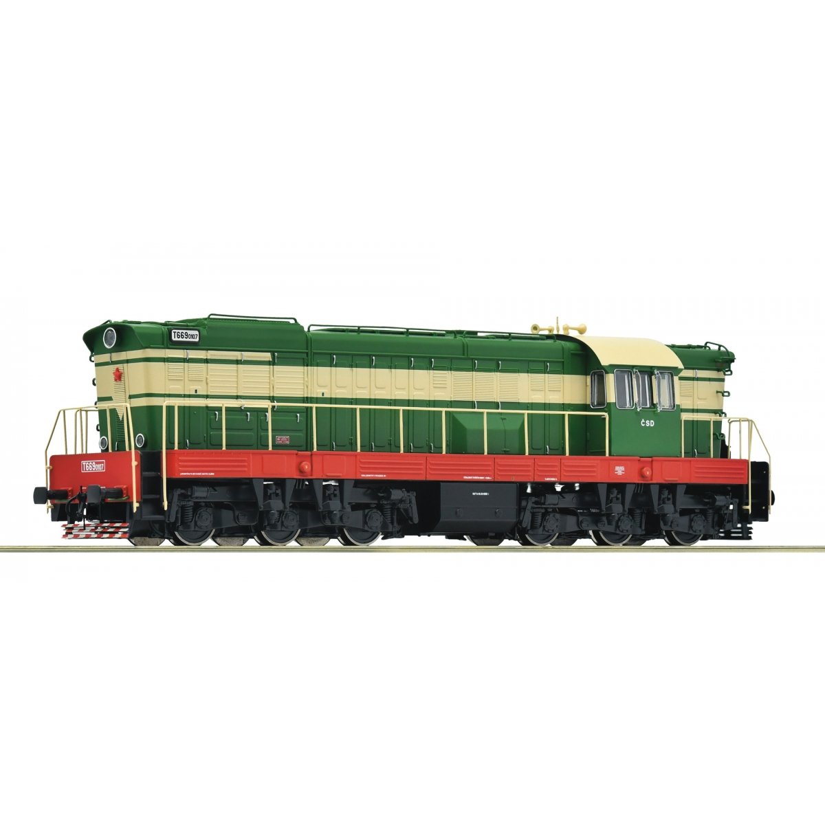 Diesel locomotive T 669.0107, CSD, HO, Roco 7300012