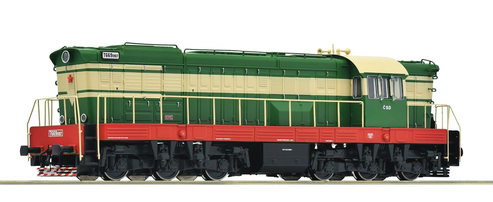 Diesel locomotive T 669.0107, CSD, HO, Roco 7300012