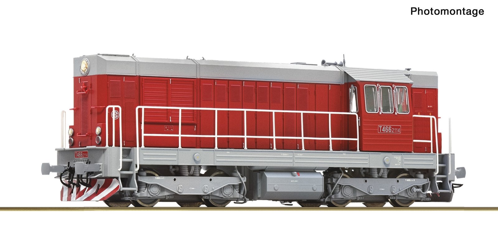 Diesel locomotive T 466 2114, CSD, HO, Roco 7300022