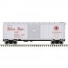 P-S PS-1 40` Boxcar w/8` Door - Ready to Run - Master -- Seaboard Air Line 25348 (silver, red, Silver Star Slogan), N, Atlas Mod