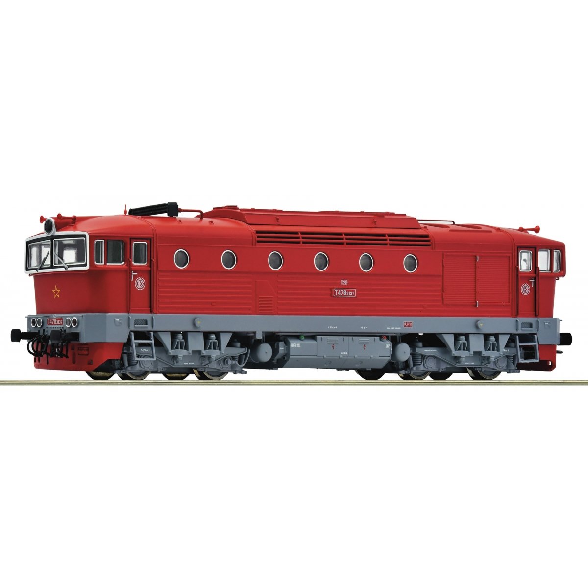 Diesel locomotive T 478.3137, CSD, HO, Roco 7300071