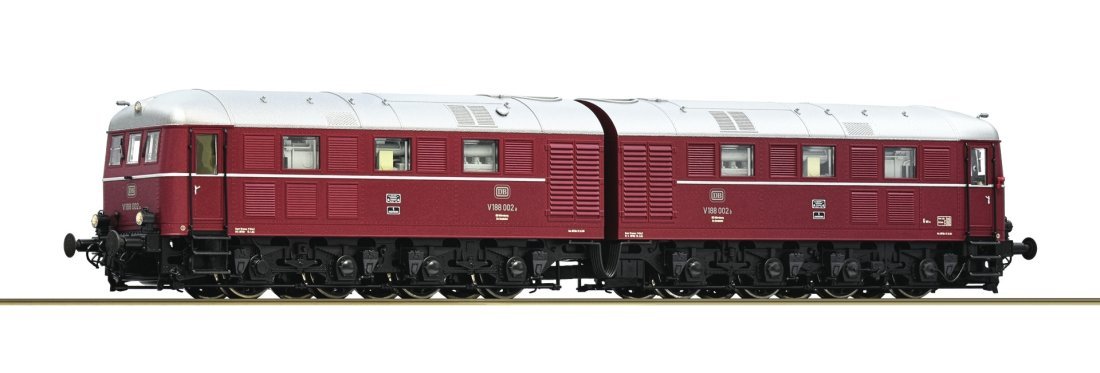 Diesel-electric double locomotive V 188 002, DB, HO, Roco 7300102