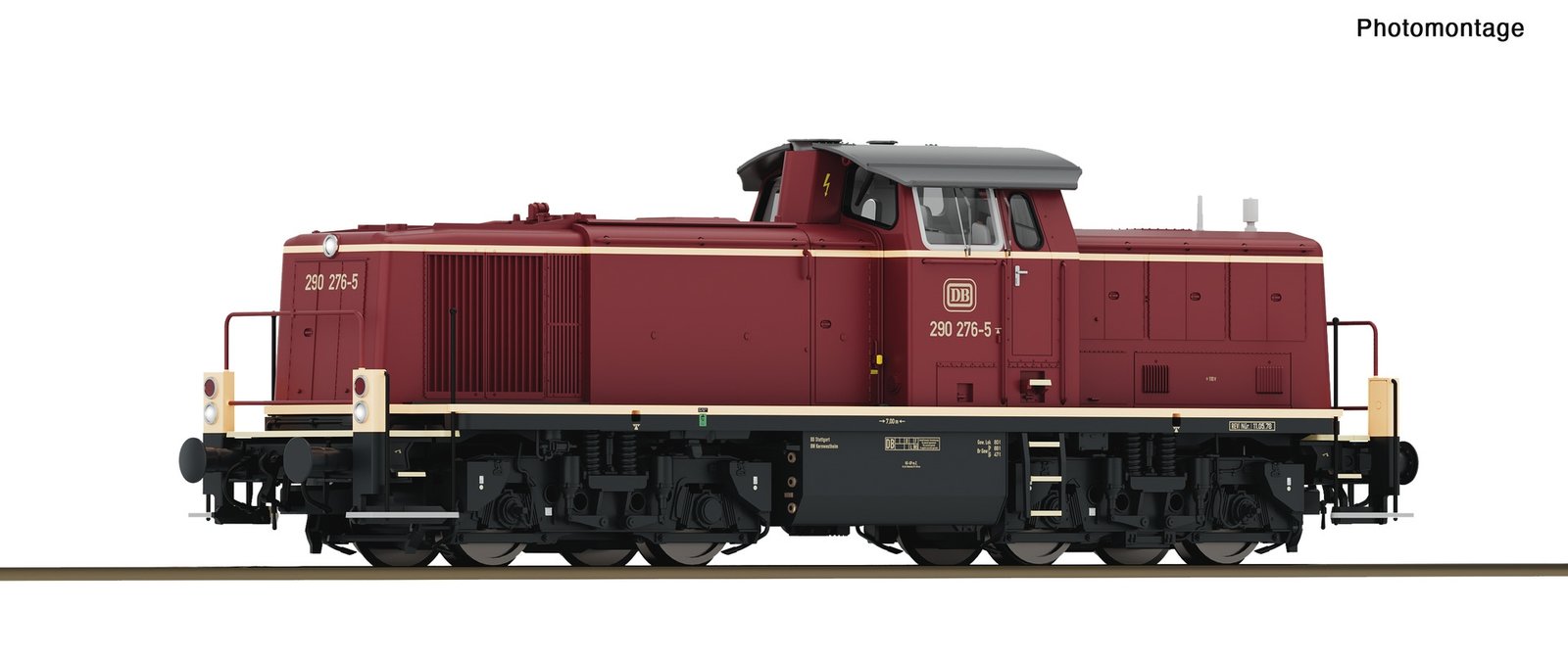 Diesel locomotive 290 276-5, DB, HO, Roco 7300106