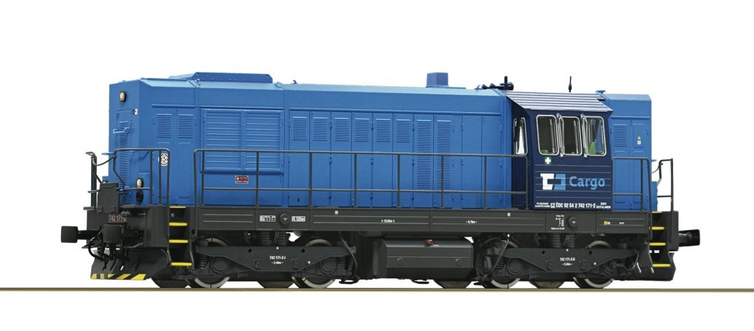 Diesel locomotive 742 171-2, CD Cargo, HO, Roco 7310004