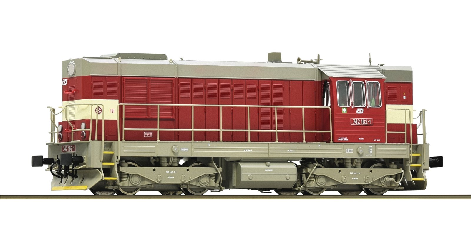 Diesel locomotive 742 162-1, CD, HO, Roco 7310014