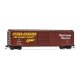 50′ Sliding-Door Boxcar with Roofwalk - Ready to Run -- Southern Pacific 651533 (Boxcar Red, yellow, white, Hydra Cushion Mark
