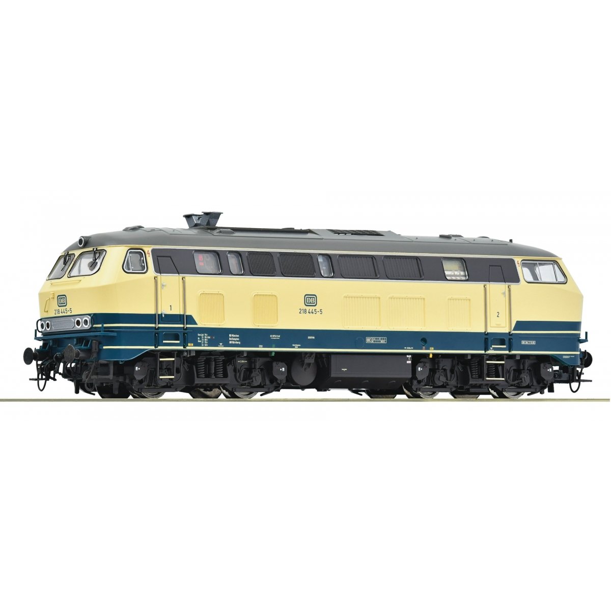 Diesel locomotive 218 445-5, DB, HO, Roco 7310041