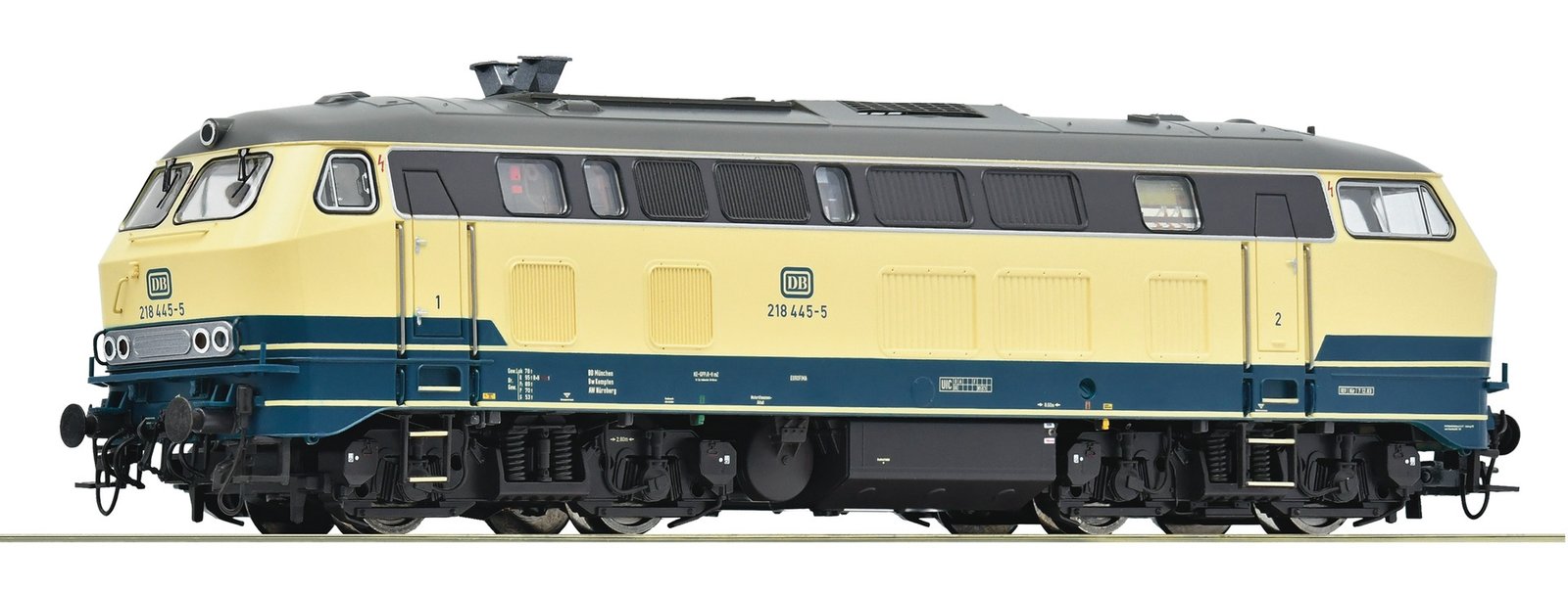 Diesel locomotive 218 445-5, DB, HO, Roco 7310041