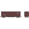 USRA 40′ Double-Sheathed Wood Boxcar 6-Pack - Ready to Run -- Boston & Maine Set 2 (Boxcar Red, Rectangle Logo), HO, Rapido Tr