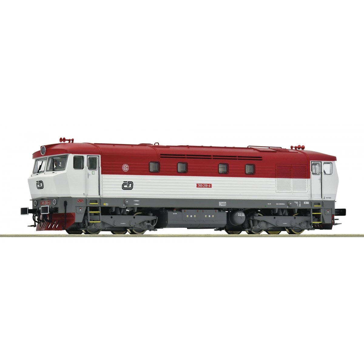 Diesel locomotive 749 218-4, CD, HO, Roco 7310054
