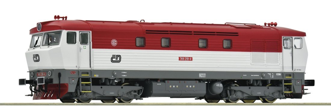 Diesel locomotive 749 218-4, CD, HO, Roco 7310054