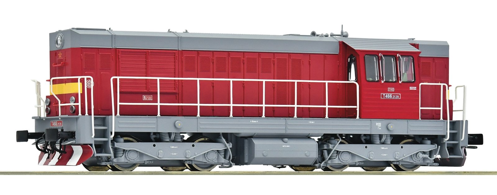 Diesel locomotive T 466.2129, CSD, HO, Roco 7310062