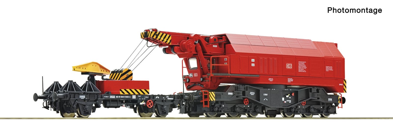 Digital railway slewing crane, DB AG, HO, Roco 7310070
