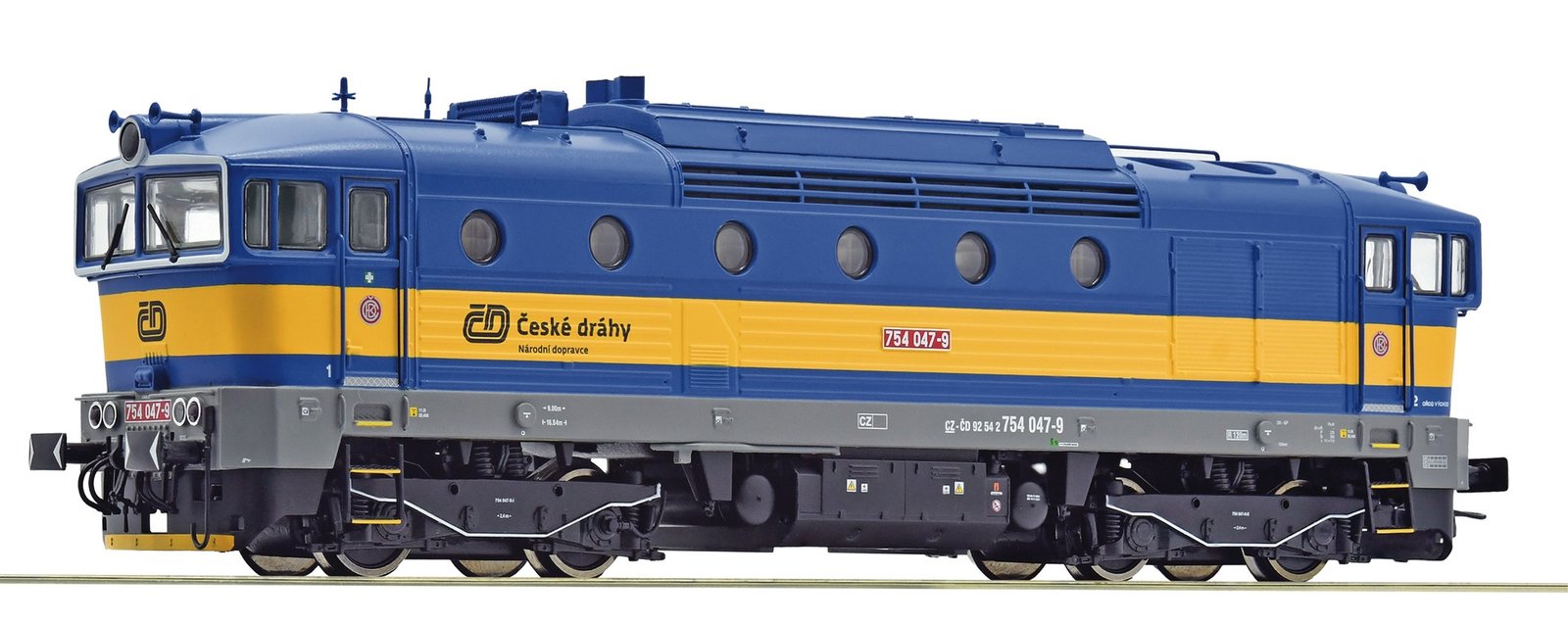 Diesel locomotive 754 047-9, CD, HO, Roco 7310089