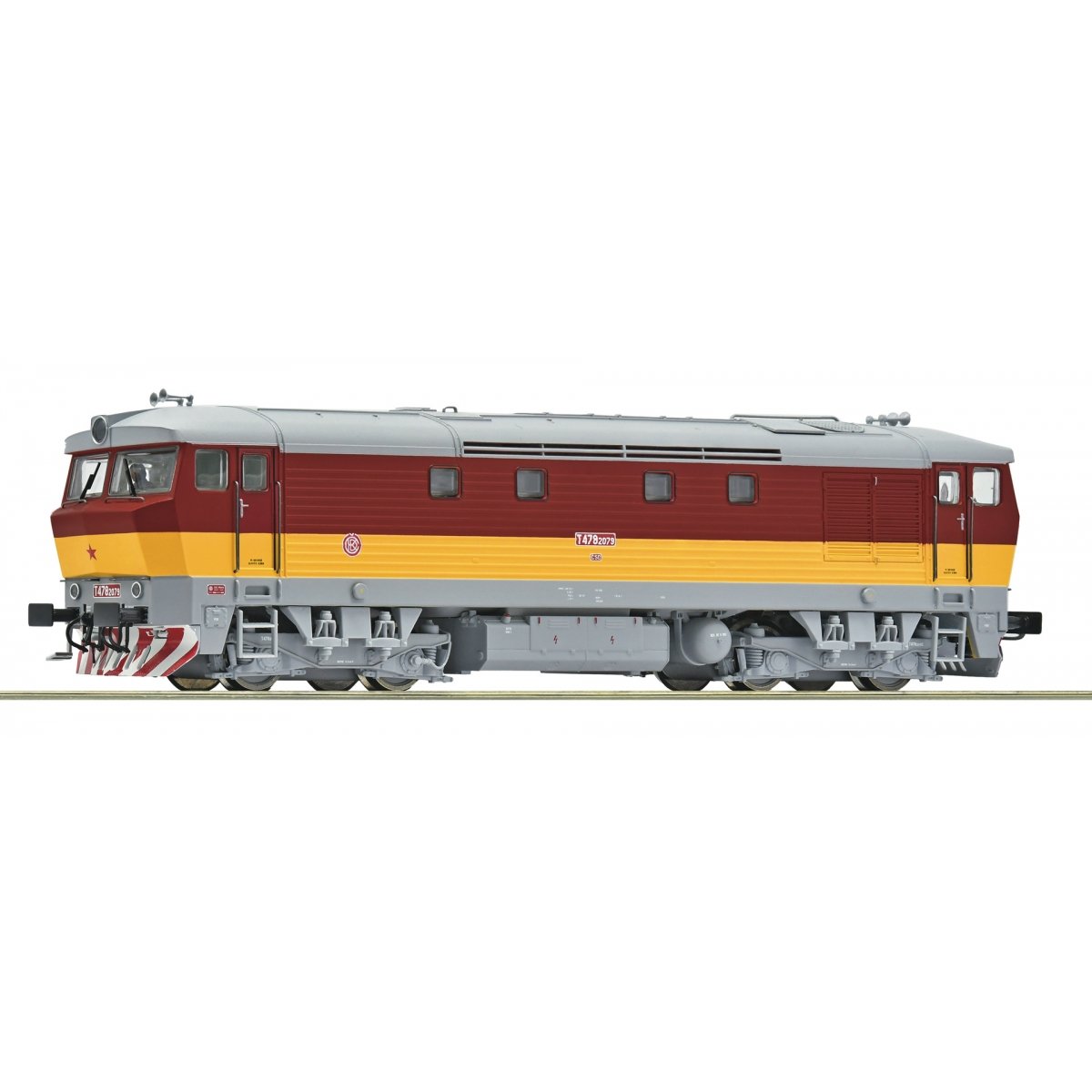 Diesel Locomotive T 478 2079, CSD, HO, Roco 7310090