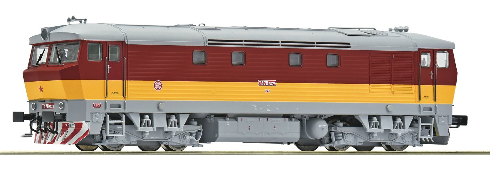 Diesel Locomotive T 478 2079, CSD, HO, Roco 7310090