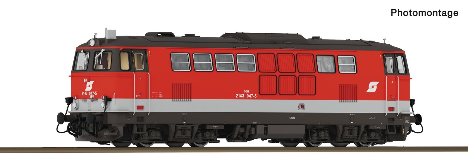 Diesel locomotive 2143 047-5, ÖBB, HO, Roco 7310092