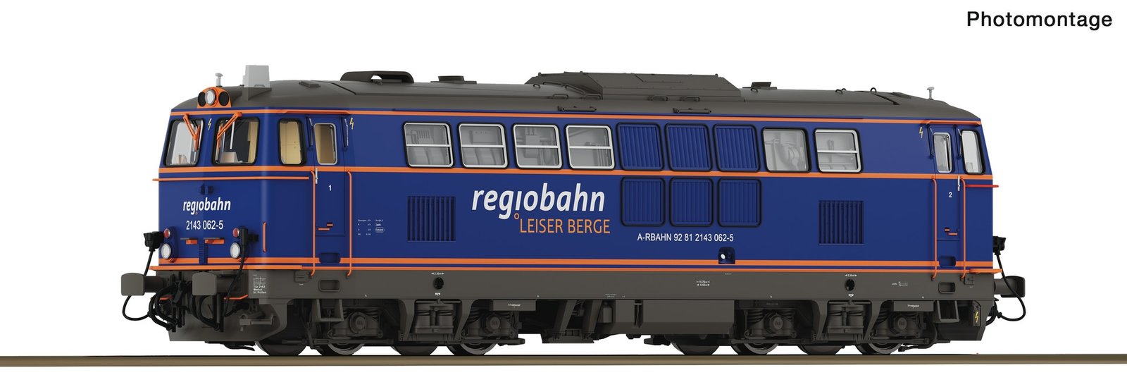 Diesel locomotive 2143 062-5, Regiobahn, HO, Roco 7310093