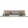 RhB Type Haik-v Sliding-Wall Boxcar - Ready to Run -- Rhaetian Railroad RhB 5130 (Era VI, Marklin Brands Graphics), G, LGB 48576