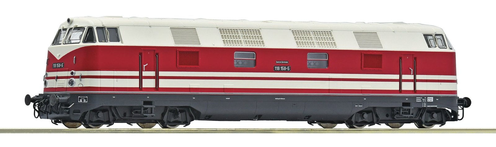 Diesel locomotive 118 158-5, DR, HO, Roco 7320085