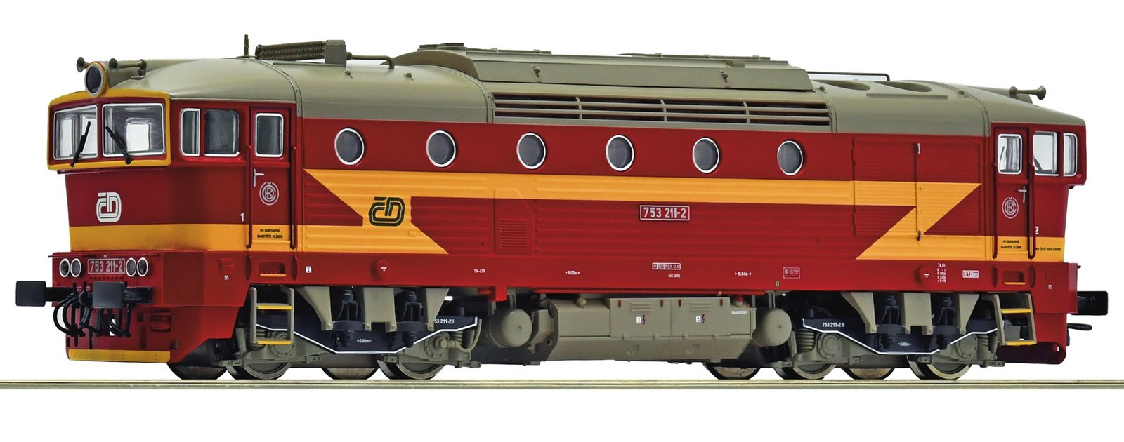 Diesel locomotive 753 211-2, CD, HO, Roco 7320088