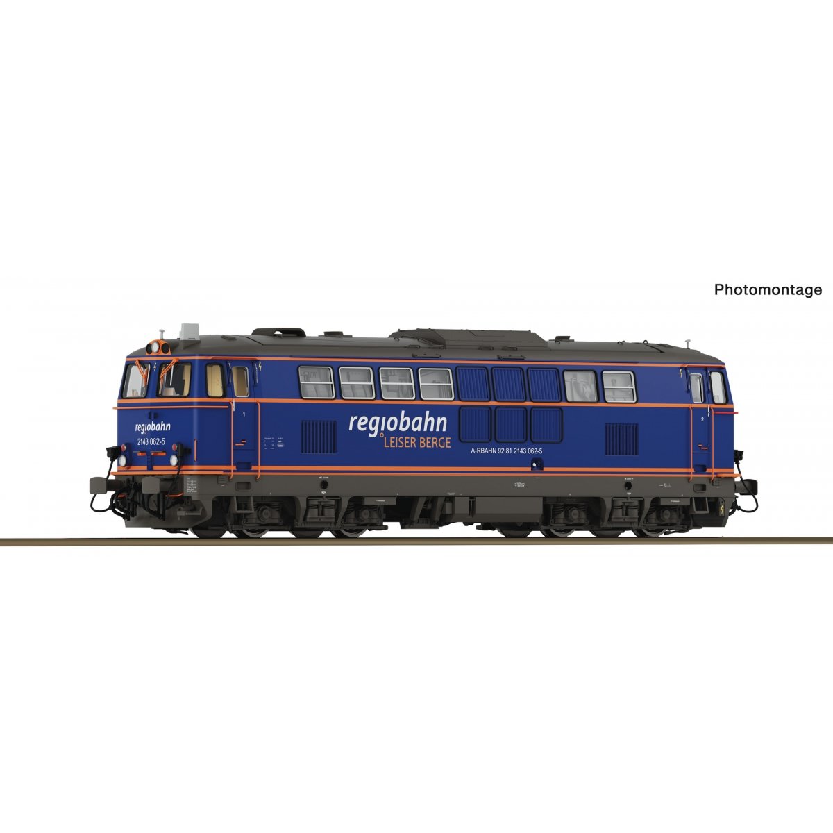 Diesel locomotive 2143 062-5, Regiobahn, HO, Roco 7320093