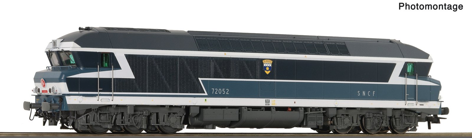 Diesel locomotive CC 72052, SNCF, HO, Roco 7320097