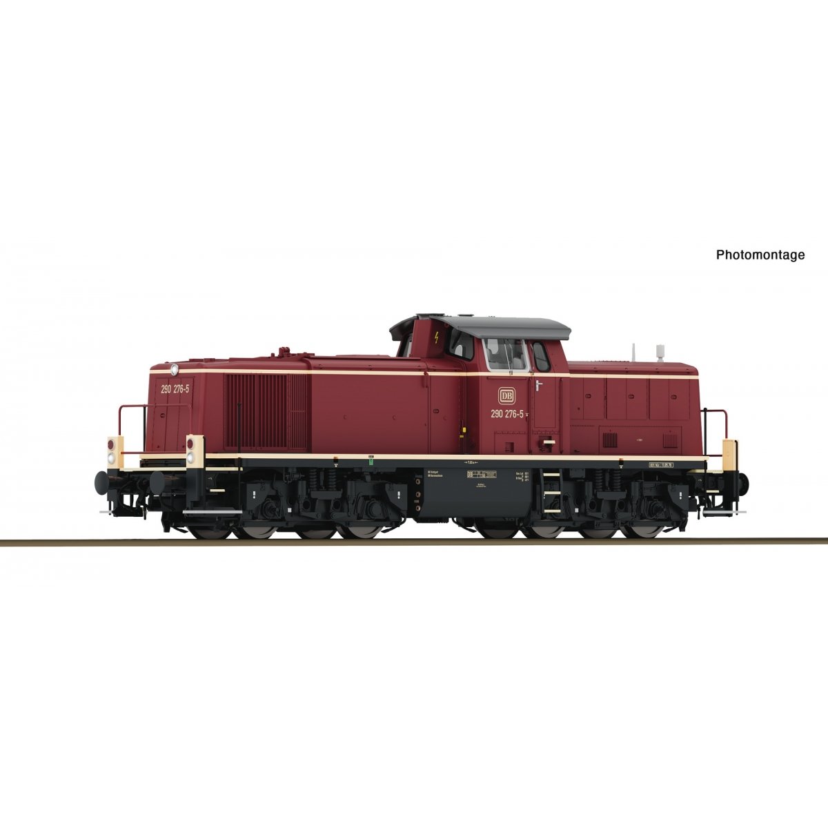 Diesel locomotive 290 276-5, DB, HO, Roco 7320106
