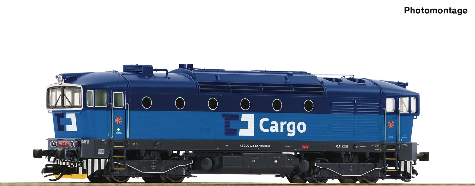 Diesel locomotive 750 330-3, CD Cargo, TT, Roco 7380006