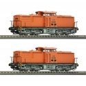 2 piece set: Diesel locomotives 111 018-8 and 111 019-6, DR, TT, Roco 7380011