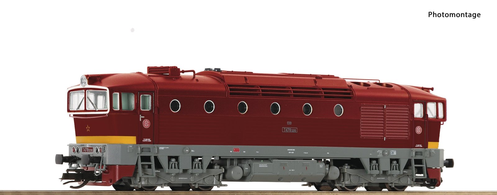Diesel locomotive T 478 3210, CSD, TT, Roco 7380027