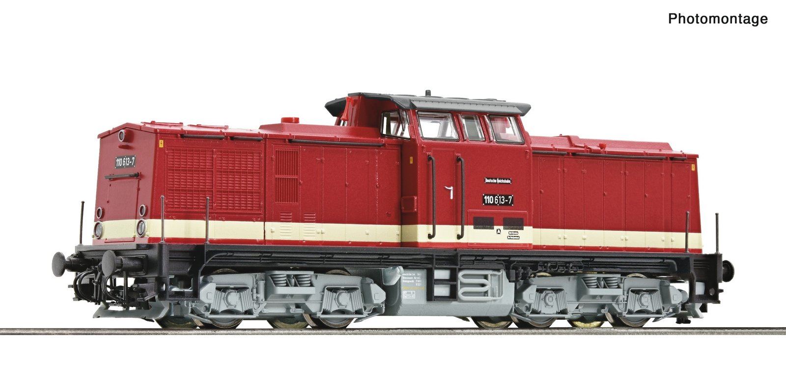 Diesel locomotive 110 613-7, DR, TT, Roco 7380029