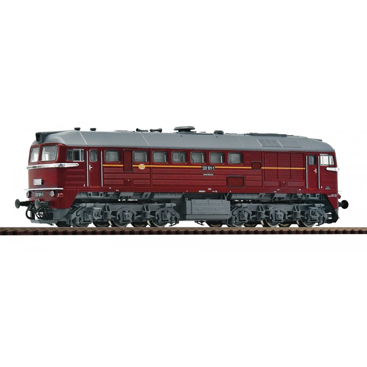 Diesel locomotive 120 101-1 DR, TT, Roco 7390003