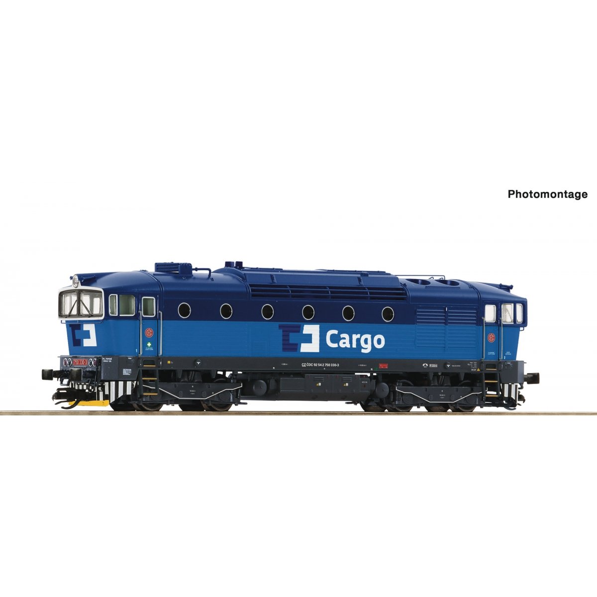 Diesel locomotive 750 330-3, CD Cargo, TT, Roco 7390006
