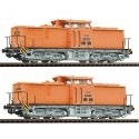 2 piece set: Diesel locomotives 111 018-8 and 111 019-6, DR, TT, Roco 7390011