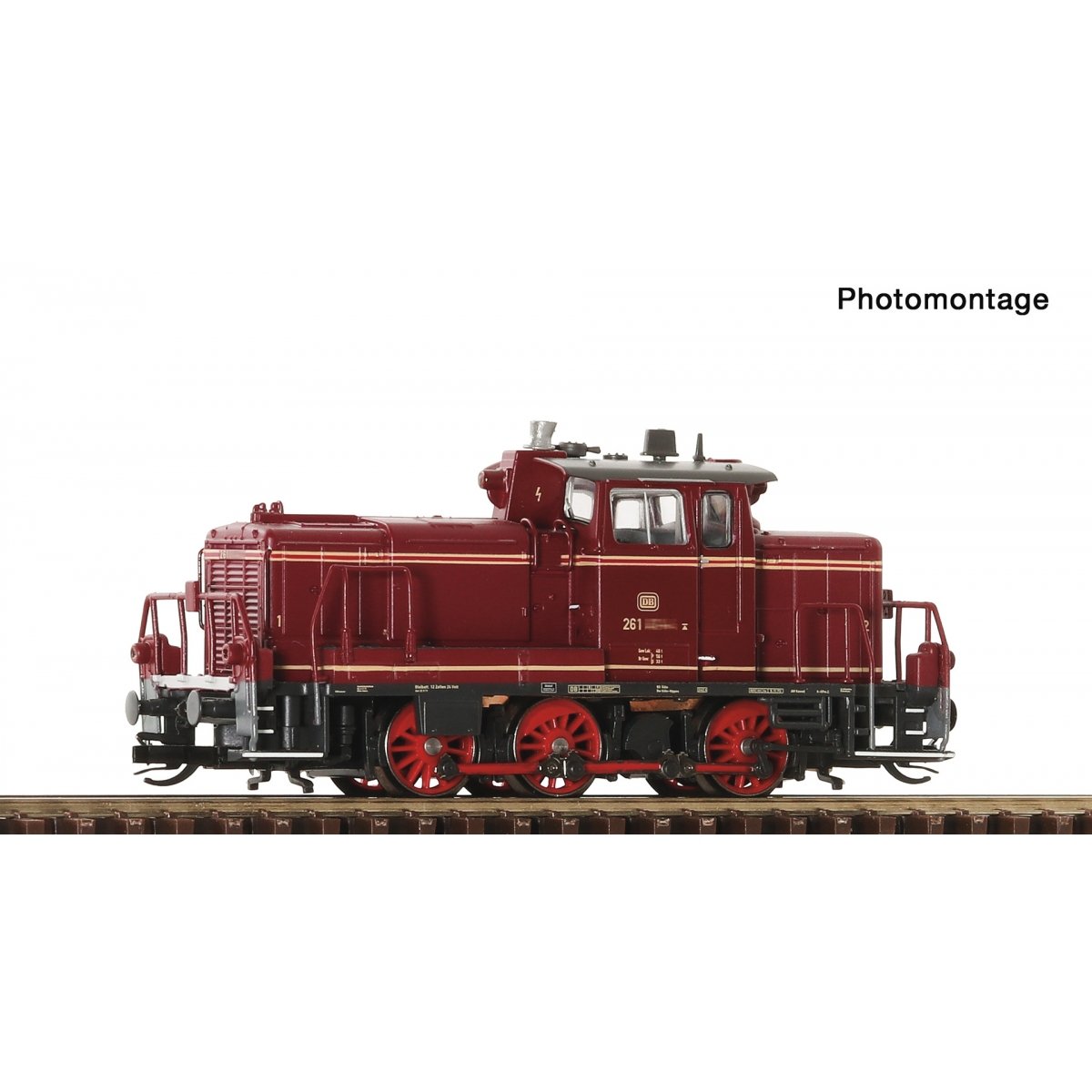 Diesel locomotive Class 261, DB, TT, Roco 7390016