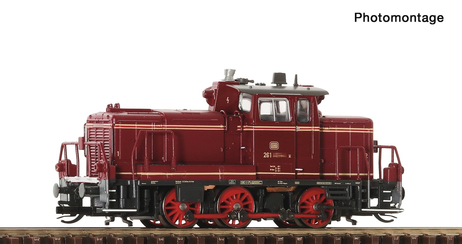 Diesel locomotive Class 261, DB, TT, Roco 7390016