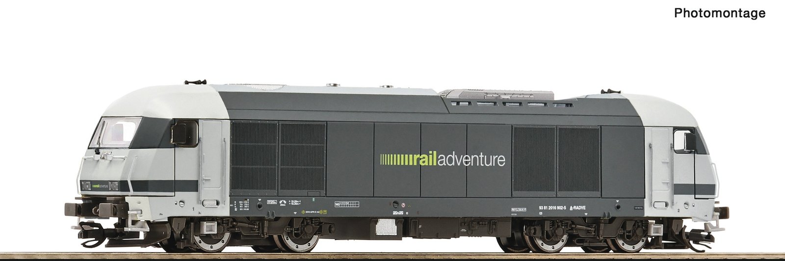 Diesel locomotive 2016 902-5, RailAdventure, TT, Roco 7390021
