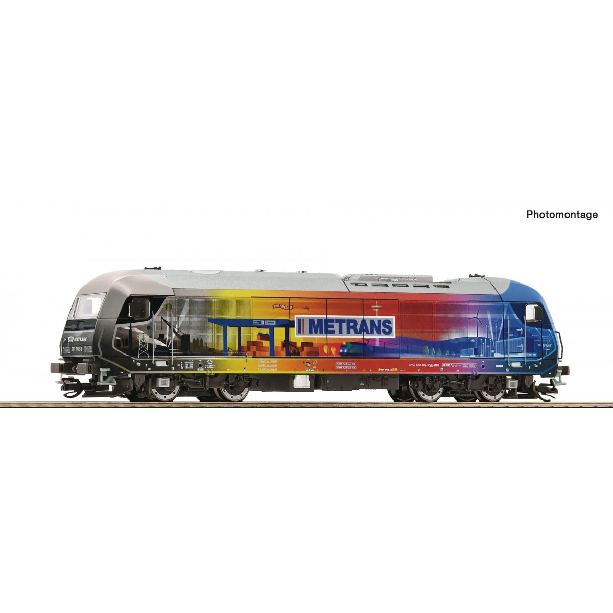 Diesel locomotive 761 102-3, Metrans, TT, Roco 7390022
