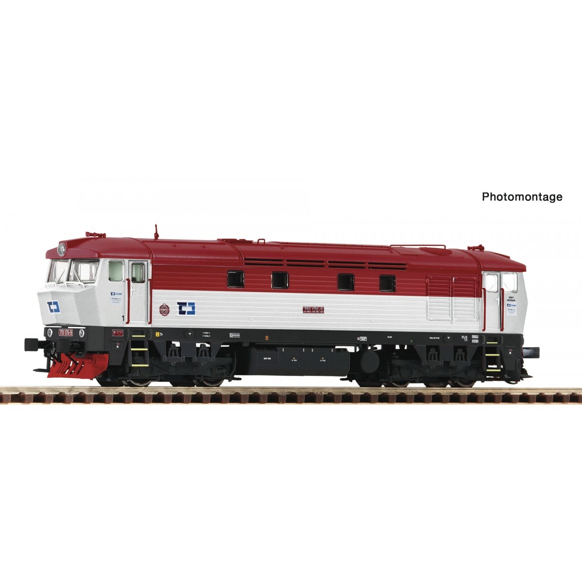 Diesel locomotive 751 176-9, CD Cargo, TT, Roco 7390025