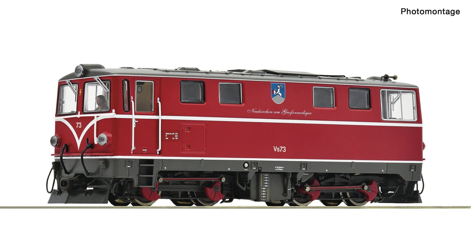 Diesel locomotive Vs 73, PLB, HOe, Roco 7540006