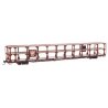 89′ Flatcar w/Tri-Level Open Auto Rack - Ready to Run -- Pennsylvania Railroad Rack Trailer-Trai, HO, WalthersMainline 8214