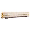 89′ Flatcar w/Tri-Level Shielded Auto Rack - Ready to Run -- Southern 962044, HO, WalthersMainline 8322