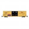 Gunderson 7550 Double-Door Boxcar - Ready to Run -- TTX TBOX 664391 (yellow, black, red logo, Graffiti), N, Atlas Model Railroad